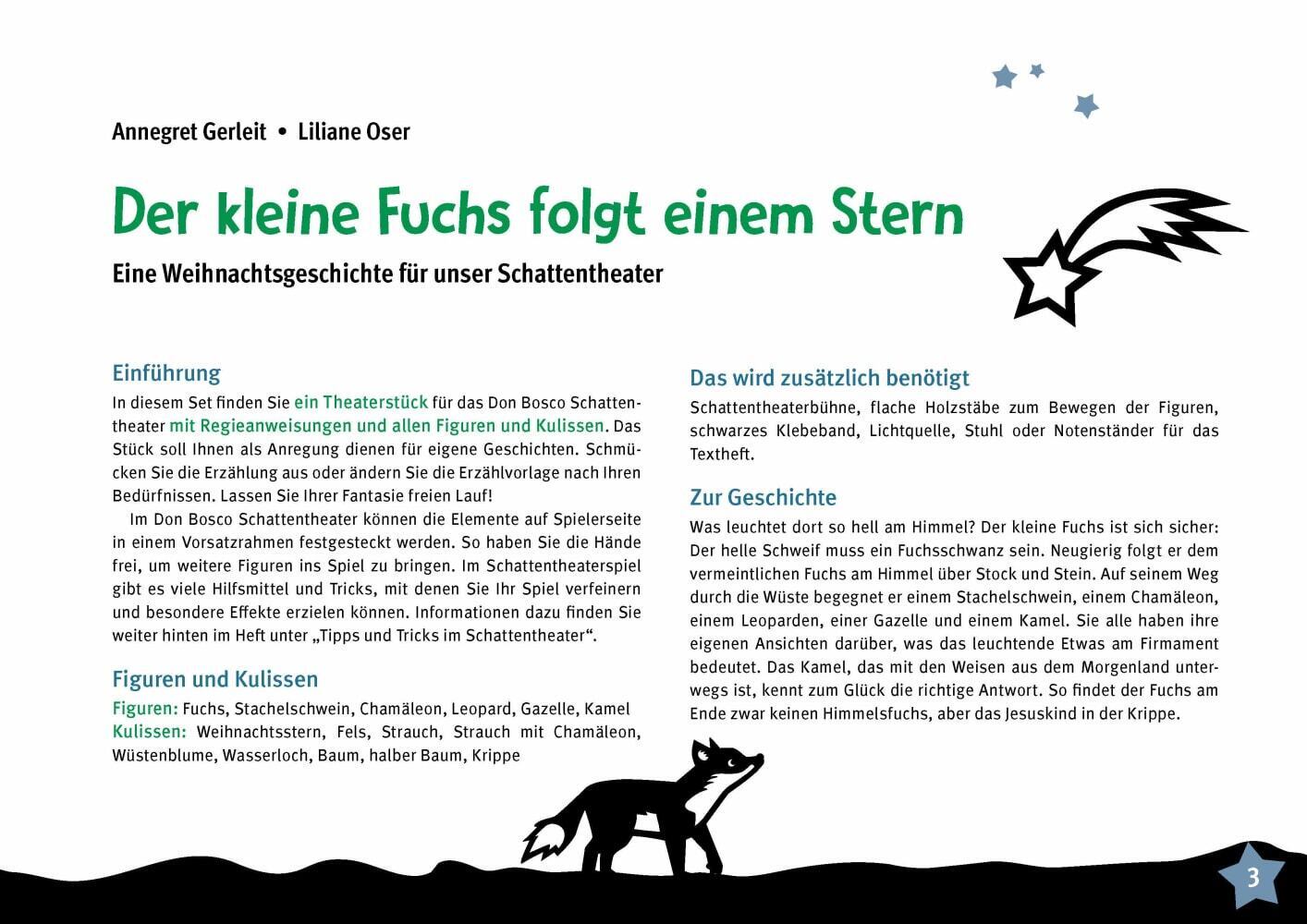Der kleine Fuchs folgt einem Stern, m. Erzählfiguren