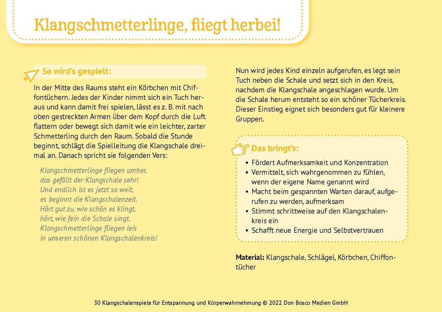 30 Klangschalenspiele für Entspannung und Körperwahrnehmung