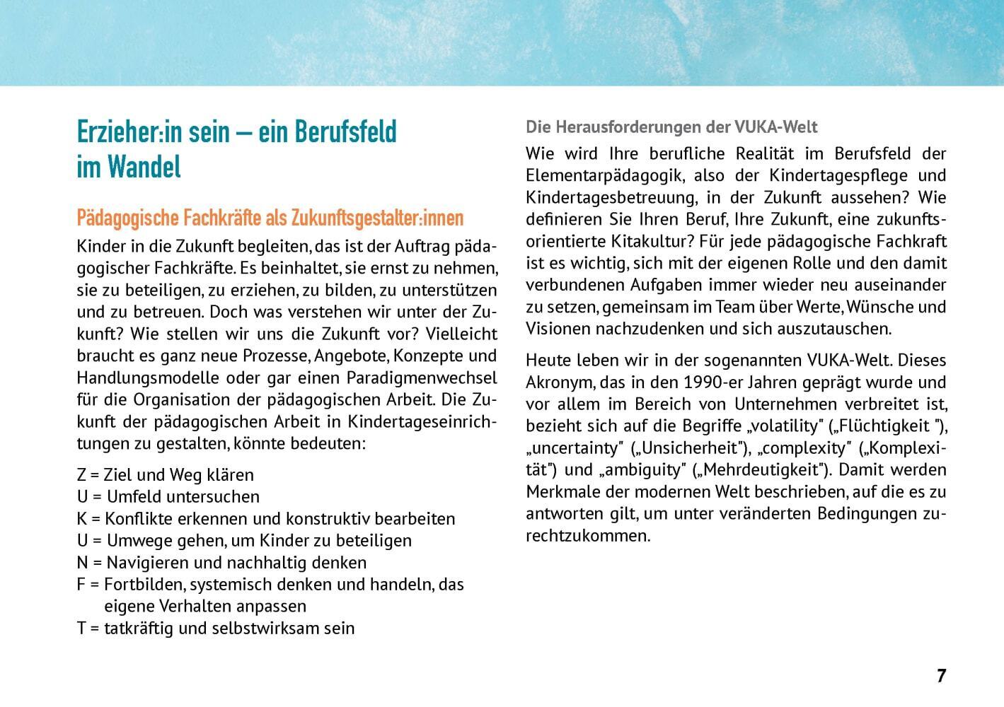 Erzieher:in sein, m. 1 Beilage
