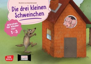 Die drei kleinen Schweinchen. Kamishibai Bildkartenset