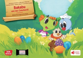 Bakabu auf der Suche nach dem Osterlied-Ei. Kamishibai Bildkartenset, m. 1 Beilage