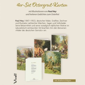 4er-Set Osterkarten »Häschen«