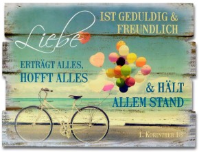 Wandbild Liebe ist geduldig ...