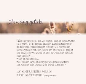 Trauer und Trost – Worte, die verwandeln