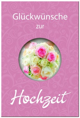 Geldgeschenkheft Glückwünsche zur Hochzeit