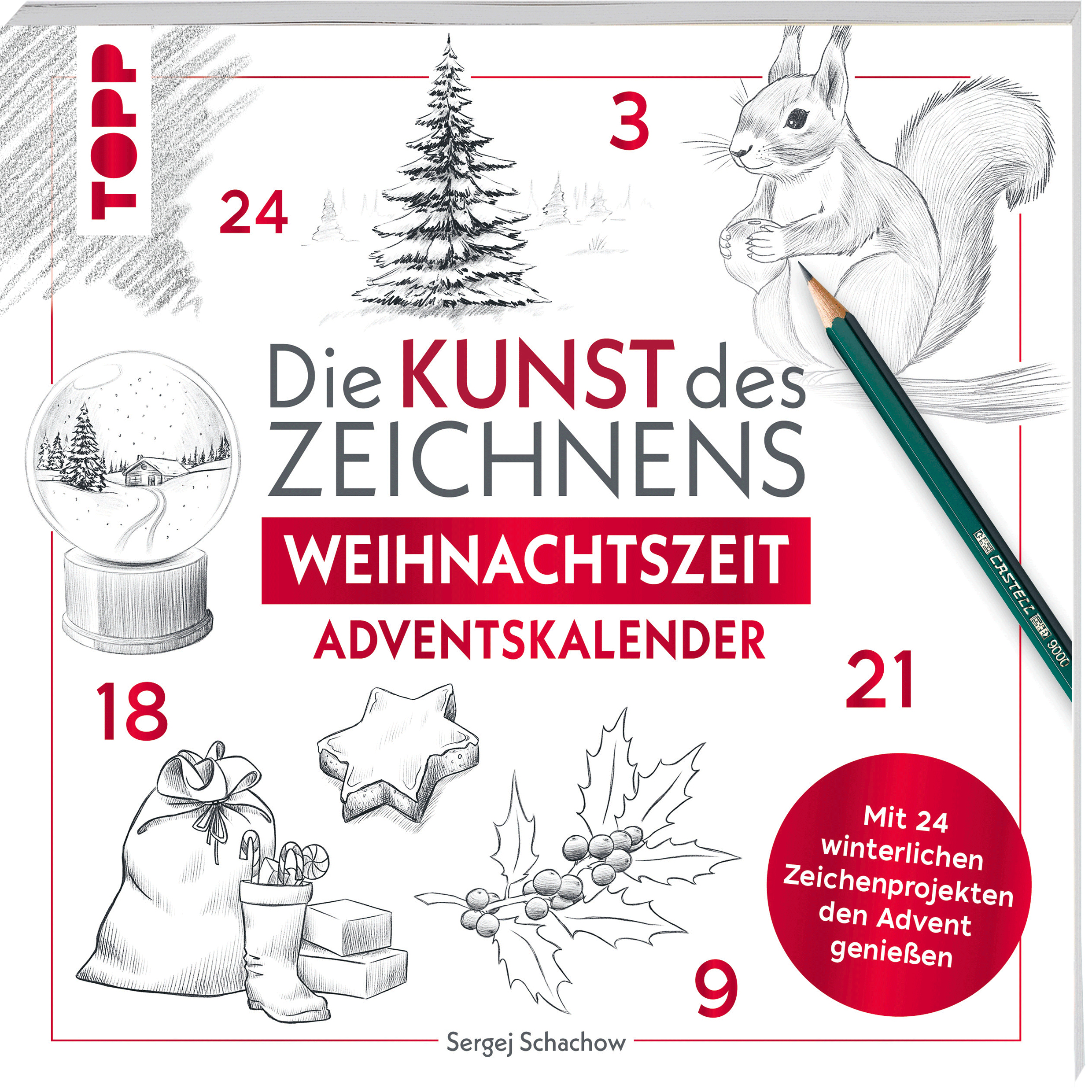 Kunst des Zeichnens Weihnachtszeit - Adventskalender