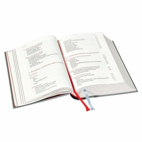 Gotteslob Großdruckausgabe im roten Kunstleder-Einband für das Bistum Görlitz
