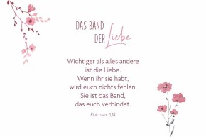 Alles Liebe zur Hochzeit
