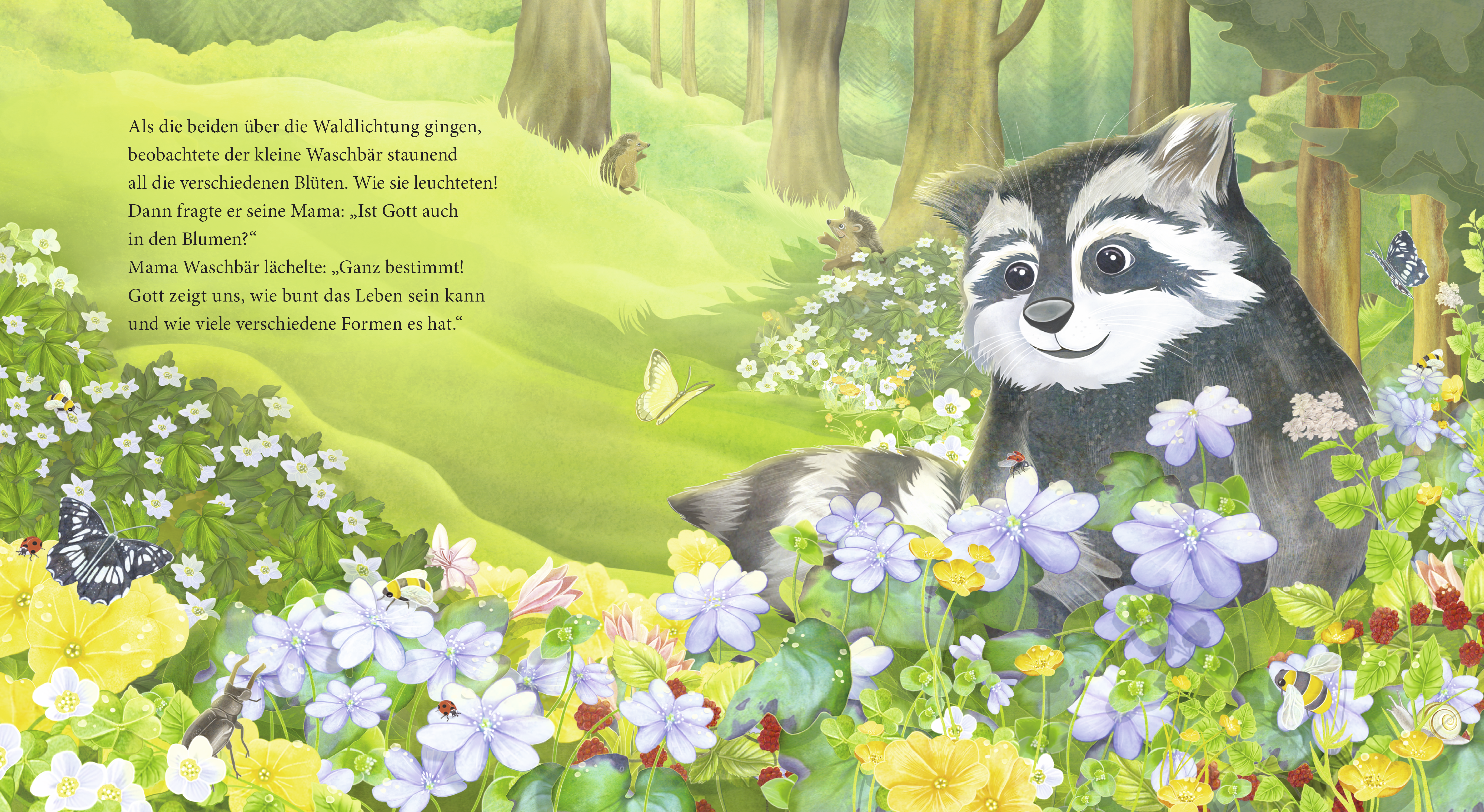 Der kleine Waschbär fragt nach Gott – ein Bilderbuch für Kinder ab 2 Jahren
