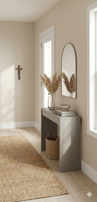 Wandkreuz aus Bronze - Welle