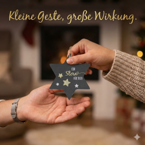 Sternanhänger aus Schiefer - Ein Stern für dich