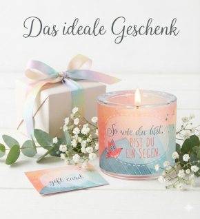 Glaswindlicht zur Firmung - So wie du bist, bist du ein Segen