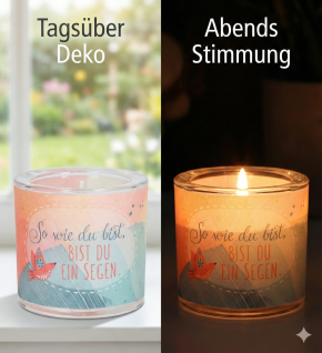 Glaswindlicht zur Firmung - So wie du bist, bist du ein Segen