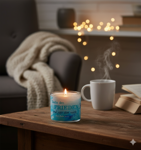 Glaswindlicht zur Firmung - Suche den Frieden