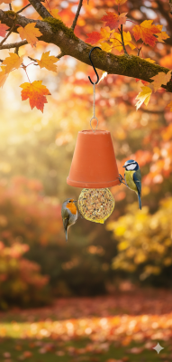 Bastelset zum Bemalen - Deine Vogelfutter-Glocke