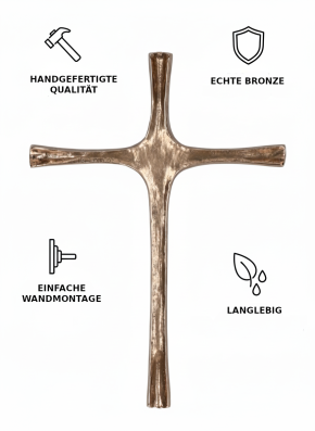 Wandkreuz aus Bronze