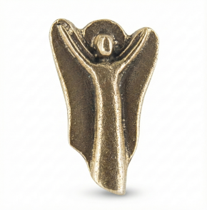 Engel-Plakette aus Bronze - Behütet, Kraft, Segen, Freude, Schutz