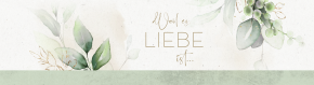 Glaswindlicht zur Hochzeit - Weil es Liebe ist...