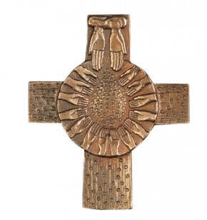 Kreuz Brot vom Himmel - Bronze