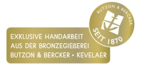 Symbolkreuz Im Glauben geborgen aus Bronze