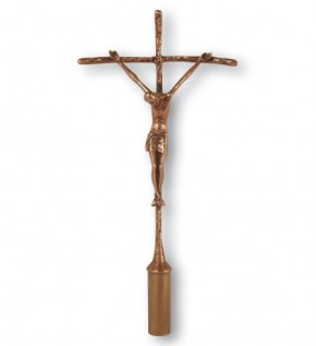 Vortragekreuz Bronze - Größe 48 cm